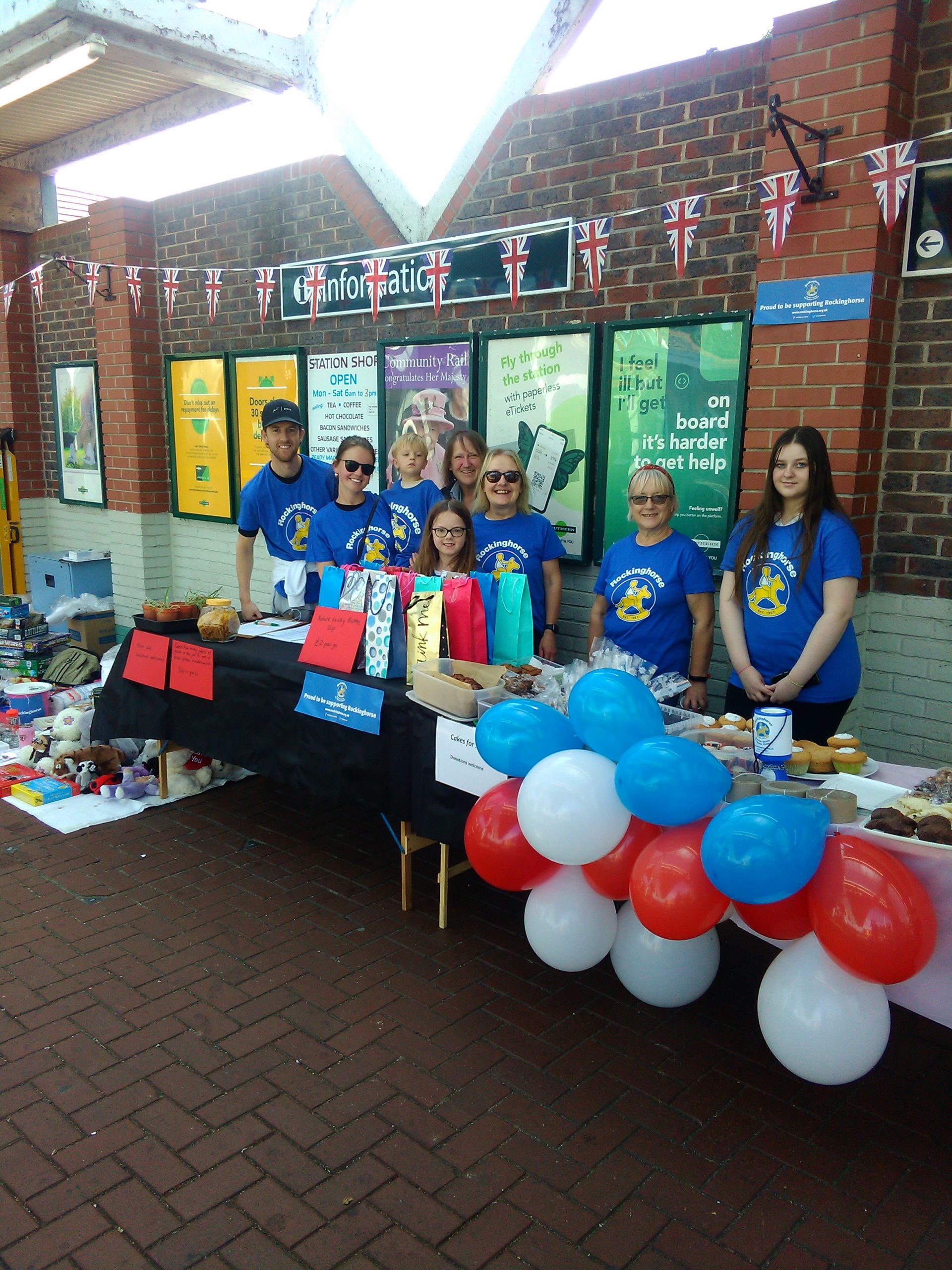 Littlehampton station staff make good use of their space – and support a good cause!