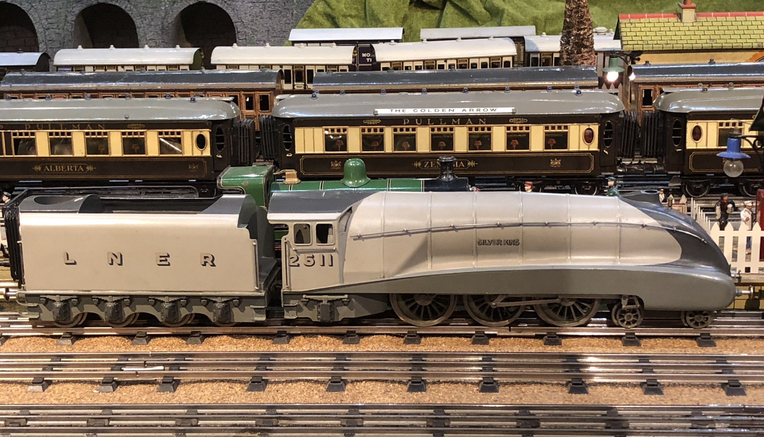 Model train on tracks at musuem