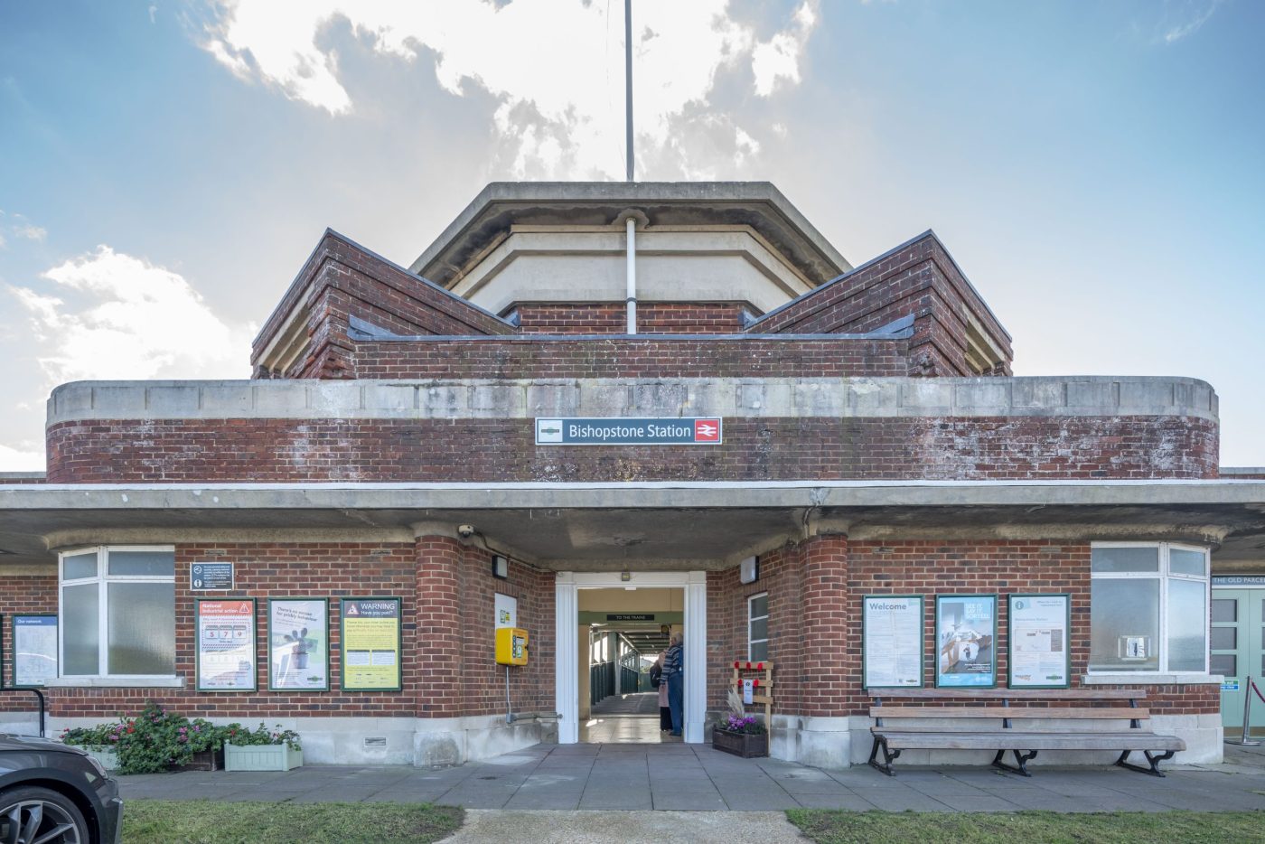 Exterior of Bishopstone railway station