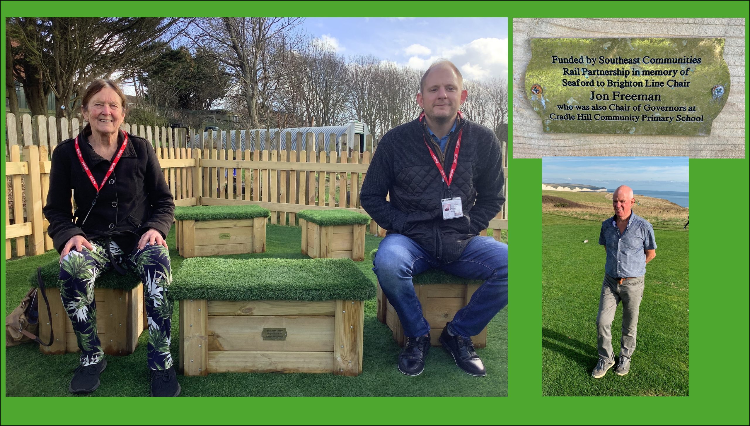 Memorial bench unveiled for former Seaford to Brighton Li...