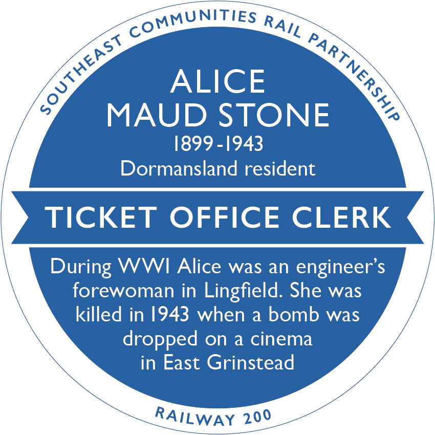 Railway 200 Blue Plaque: Alice Maud Stone