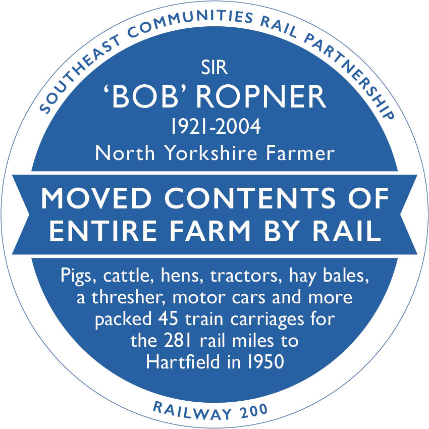 Railway 200 Blue Plaque: Sir Robert ‘Bob’ Ropner