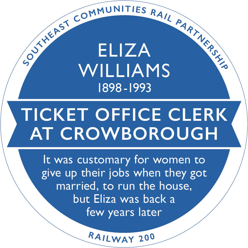 Railway 200 Blue Plaque: Eliza Williams