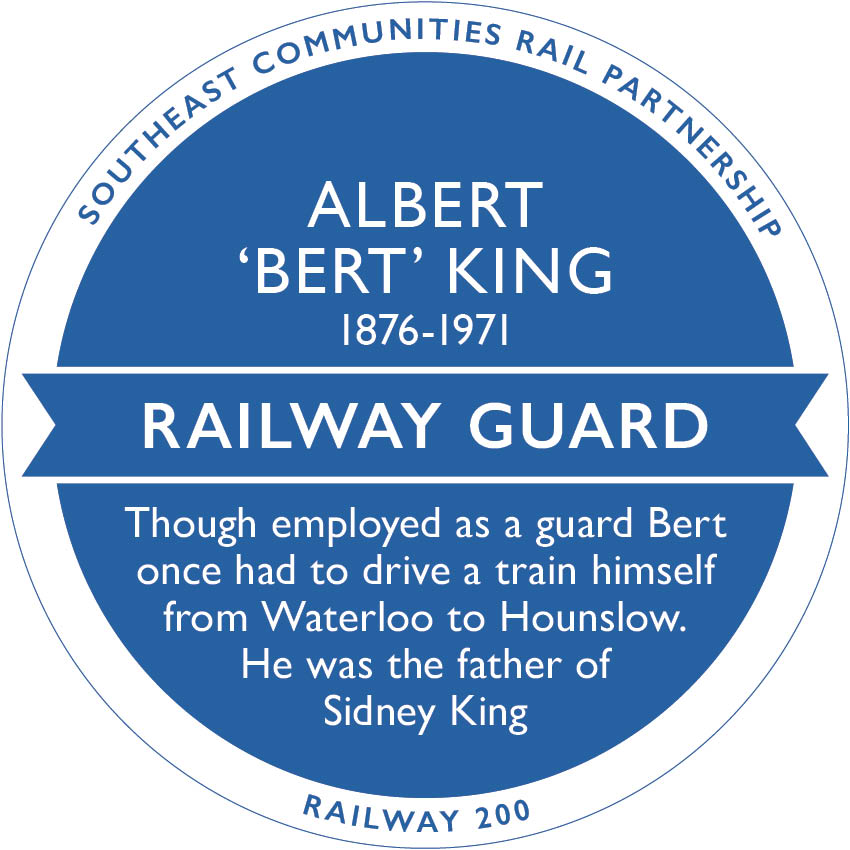 Railway 200 Blue Plaque: Albert ‘Bert’ King