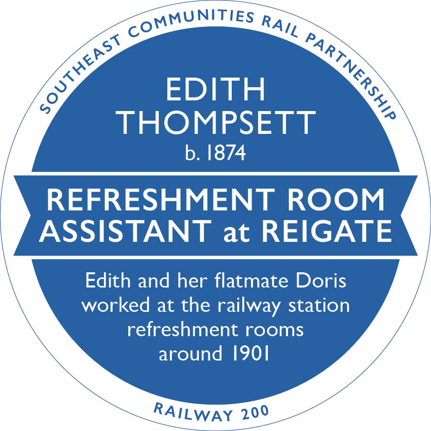 Railway 200 Blue Plaque: Edith Thompsett