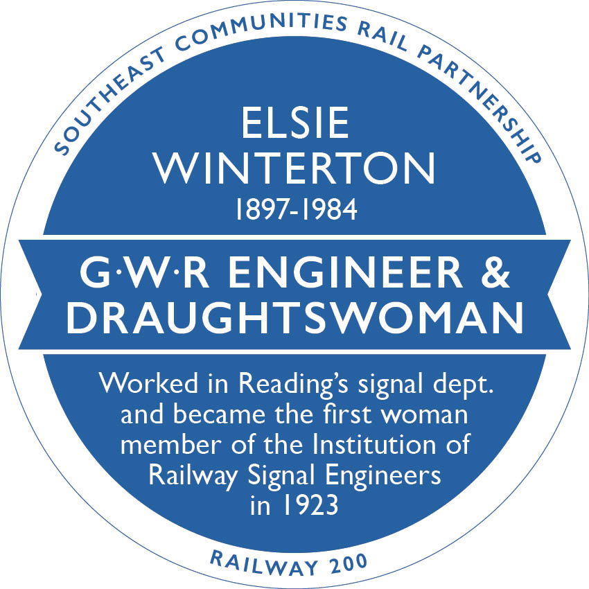 Railway 200 Blue Plaque: Elsie Winterton