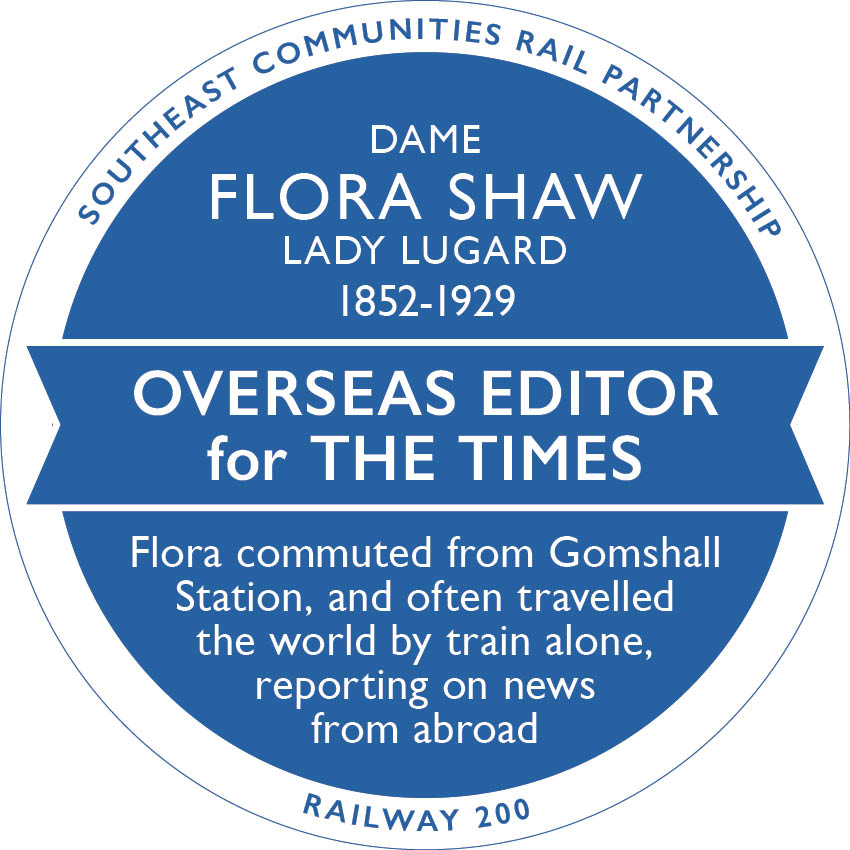 Railway 200 Blue Plaque: Dame Flora Shaw