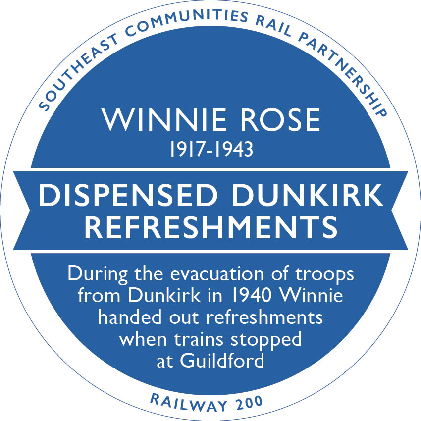 Railway 200 Blue Plaque: Winnie Rose