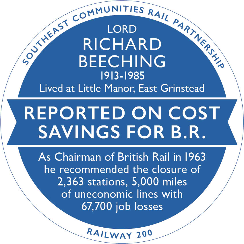 Railway 200 Blue Plaque: Dr Beeching