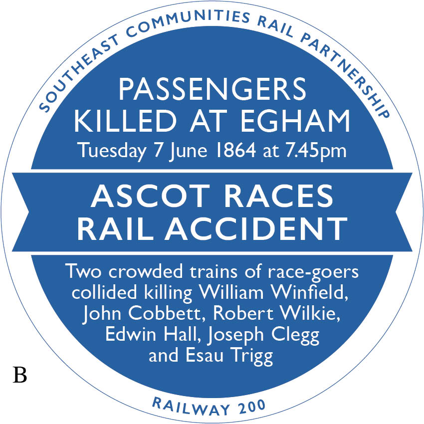 Railway 200 Blue plaque: Ascot Races