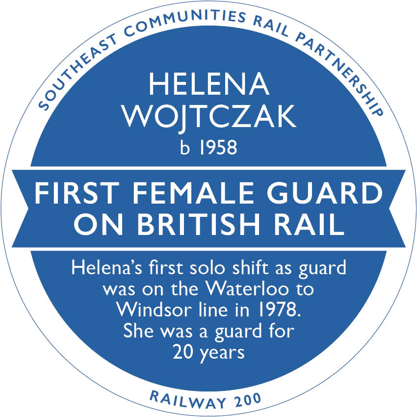 Railway 200 Blue Plaque: Helena Wojtczak