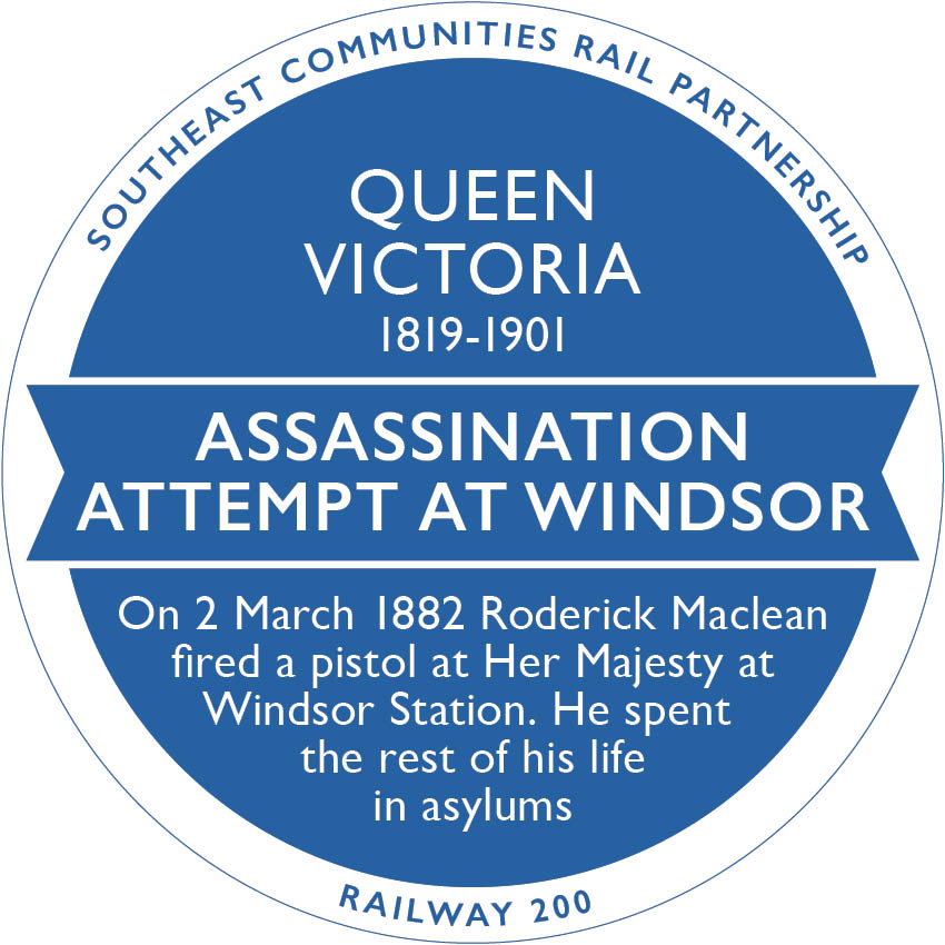 Railway 200 Blue Plaque: Queen Victoria
